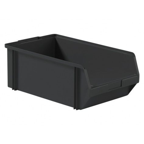 Caja de plástico apilable con abertura frontal PLASTIBOX K-200/1 ECO