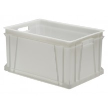 Caja de plástico alimentaria apilable EUROBOX (lisa) EU-6432L ALI