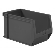 Caja de plástico apilable con abertura frontal PLASTIBOX K-300/1H ECO