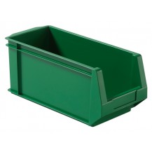 Caja de plástico apilable con abertura frontal PLASTIBOX K-300/3HL VE