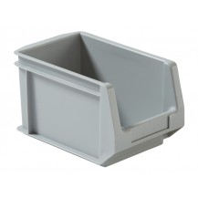Caja de plástico apilable con abertura frontal PLASTIBOX K-300/4H GR