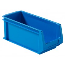 Caja de plástico apilable con abertura frontal PLASTIBOX K-300/4HL AZ