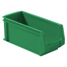 Caja de plástico apilable con abertura frontal PLASTIBOX K-300/4HL VE
