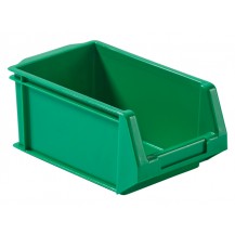 Caja de plástico apilable con abertura frontal PLASTIBOX K-300/5H VE