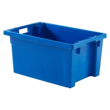Caja de plástico apilable y encajable Norma Europa (lisa) POLYBOX PO-6430L
